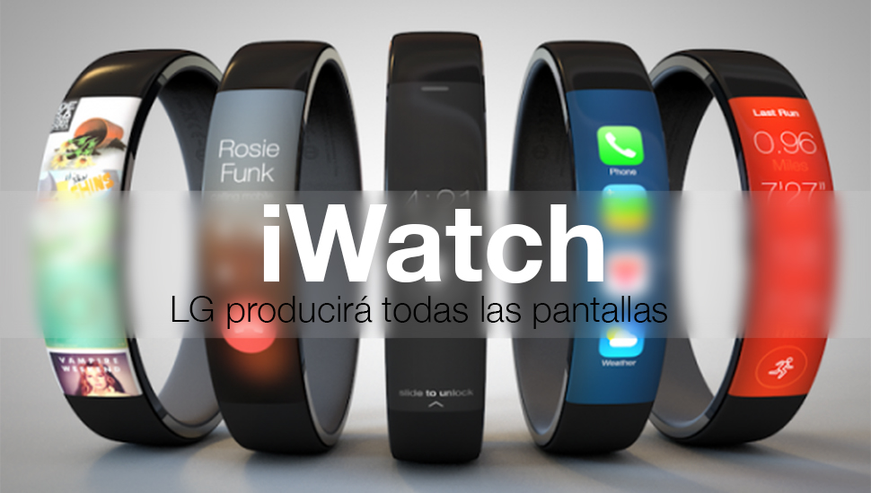 iWatch LG produccion pantallas