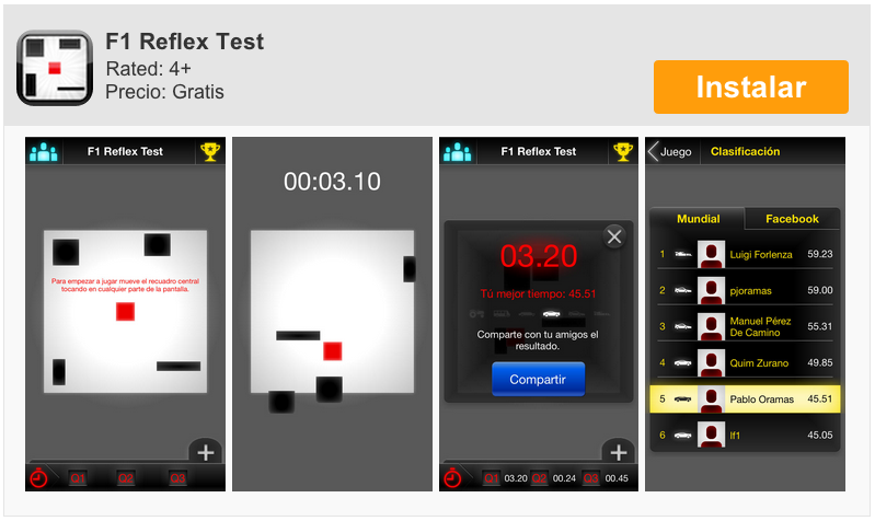 F1 Reflex Test - Descarga