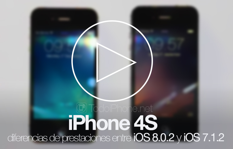 iPhone 4S ، اختلافات الأداء مع iOS 8.0.2 و iOS 7.1.2 134