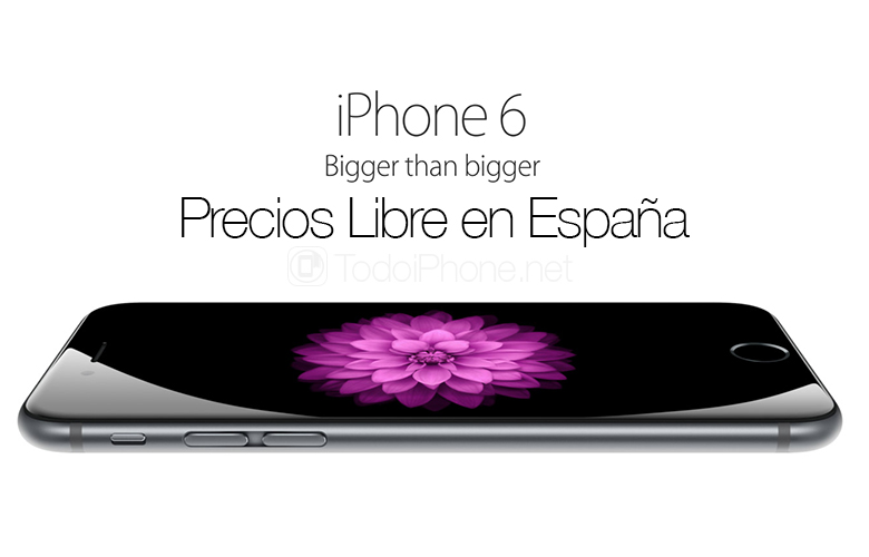 الأسعار الرسمية iPhone 6 و iPhone 6 Plus مجانية في إسبانيا 119