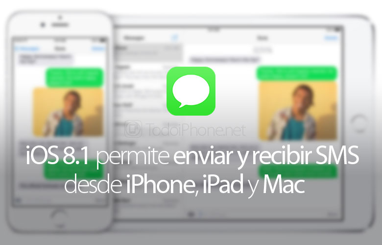يتيح نظام iOS 8.1 إرسال واستقبال الرسائل القصيرة من iPhone و iPad و Mac 126