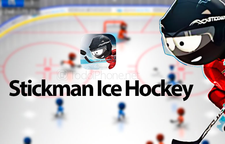 Stickman Ice Hockey, еще одна забавная игра из серии Stickman для iPhone 13