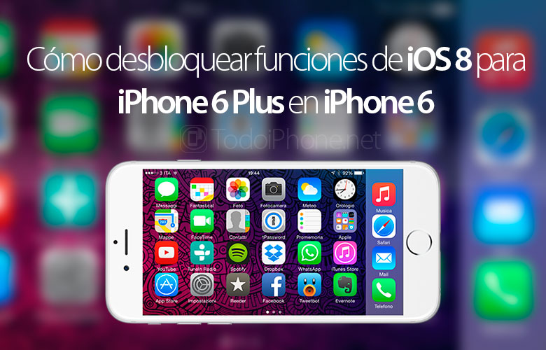 Разблокируйте на iPhone 6 эксклюзивные функции iOS 8 для iPhone 6 Plus 123