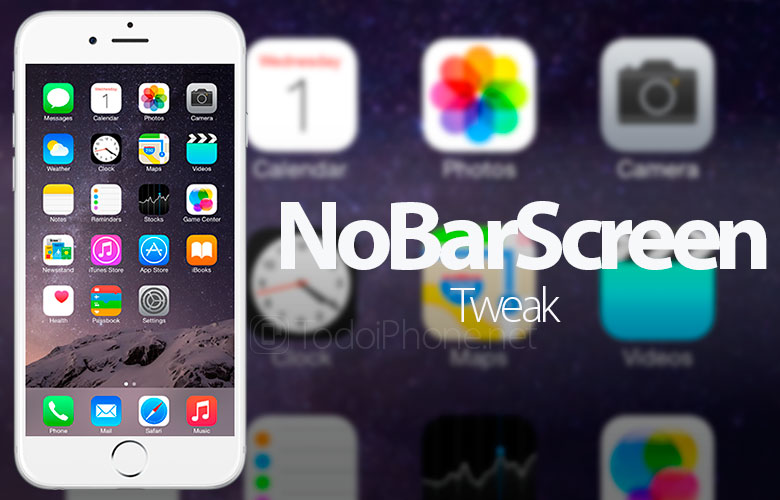 Как сделать скриншоты на iPhone, без строки состояния, с NoBarScreen 11