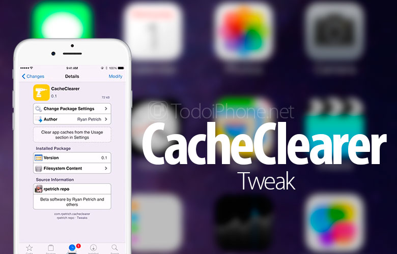 CacheClearer ، القرص الذي سيؤدي إلى مسح ذاكرة التخزين المؤقت لتطبيقات iPhone 9