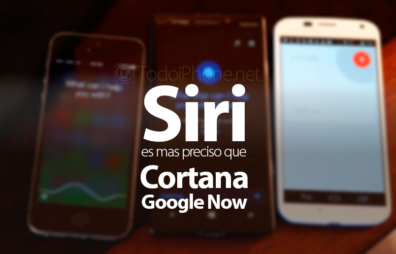 Siri lebih akurat daripada Google Now dan Cortana itu 1