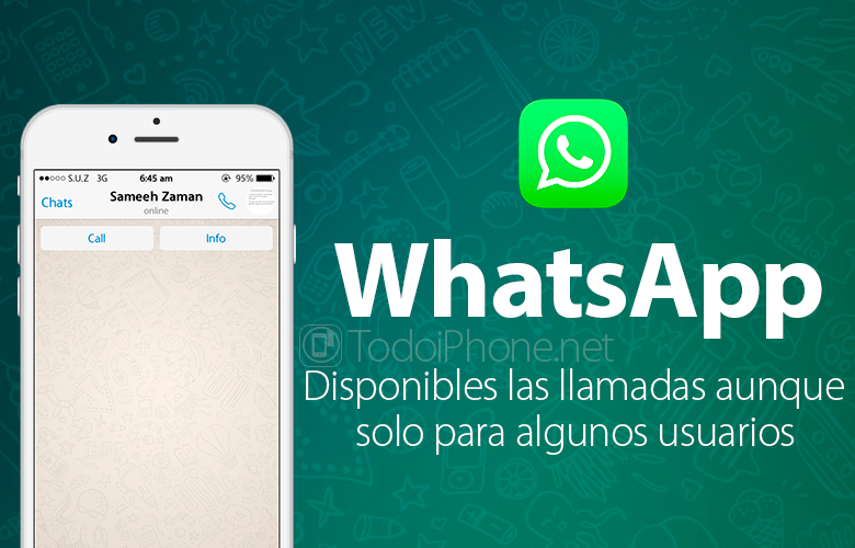 يتيح تطبيق WhatsApp ، تطبيق المراسلة ، إجراء مكالمات لبعض المستخدمين 33
