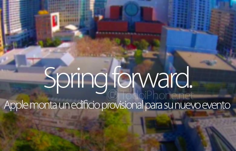Apple تجميع مبنى مؤقت لحدث الربيع إلى الأمام الجديد 19