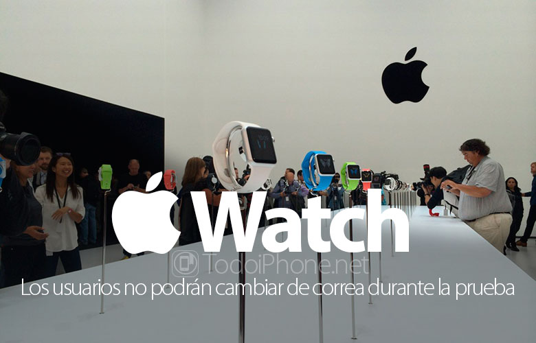 Apple Watch, sabuk tidak dapat diubah selama tes jam tangan 3