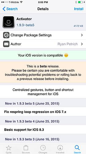 Activator-iOS-8.3