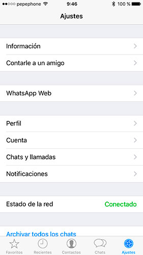 como conectar whatsapp web desde iphone 4